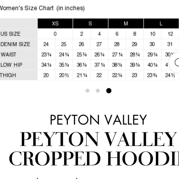 PEYTON VALLEY CROPPED ROSE COLOR HOODIE SIZE M NWT - Picture 7 of 7